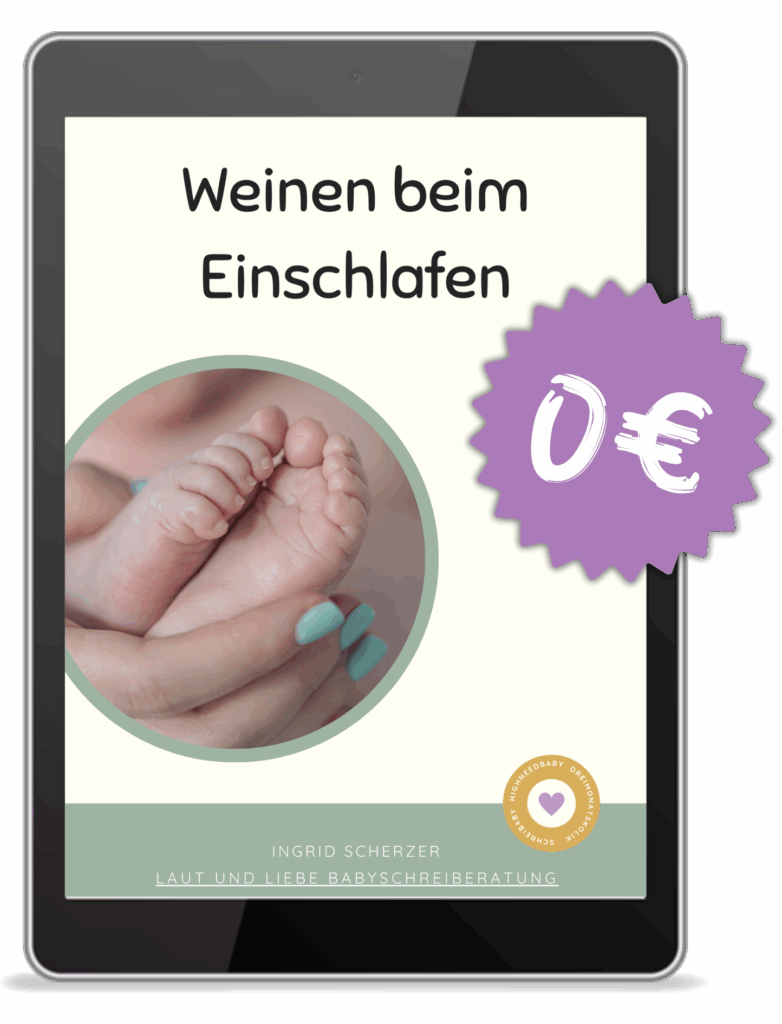 Weinen beim Einschlafen Schreibaby Highneedbaby Kolik Regulationsstoerung Laut und Liebe Babyschreiberatung