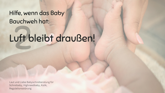 Luftschlucken Baby, Blähungen, Reflux.
Laut und Liebe Babyschreiberatung für Kolik, Dreimonatskoliken, Schreibaby, Highneedbaby, Regulationsstoerung.