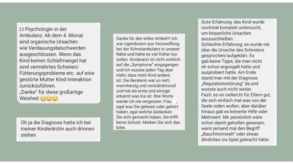 Erfahrungen in der Schreiambulanz in der Nähe. Schreibabyambulanz.
Laut und Liebe Babyschreiberatung für Kolik, Dreimonatskoliken, Schreibaby, Highneedbaby und Regulationsstörung. 5 von 5
