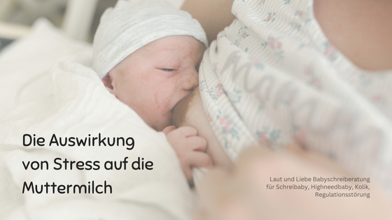 Was Stress mit Muttermilch macht. Andere Wirkungen von Stress auf die Muttermilch. Laut und Liebe Babyschreiberatung für Schreibaby, Highneedbaby, Anpassungsstörung, Regulationsstörung und Dreimonatskolik