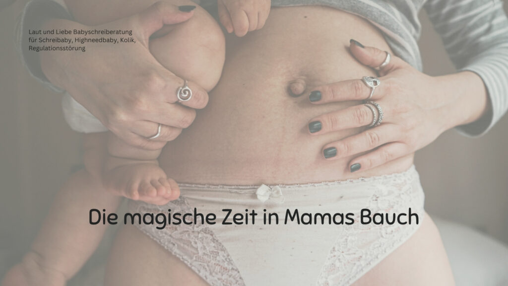 Schwangerschaft. Baby endlich ablegen. Laut und Liebe Babyschreiberatung für Schreibaby, Highneedbaby, Kolik und Regulationsstörung.