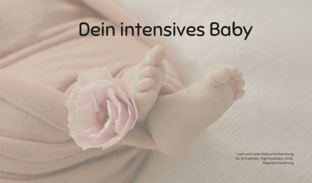 Du hast ein intensives Baby! Was ist ein intensives Baby? Laut und Liebe Babyschreiberatung für Schreibaby, Highneedbaby, Regulationsstörung, Dreimonatskoliken.