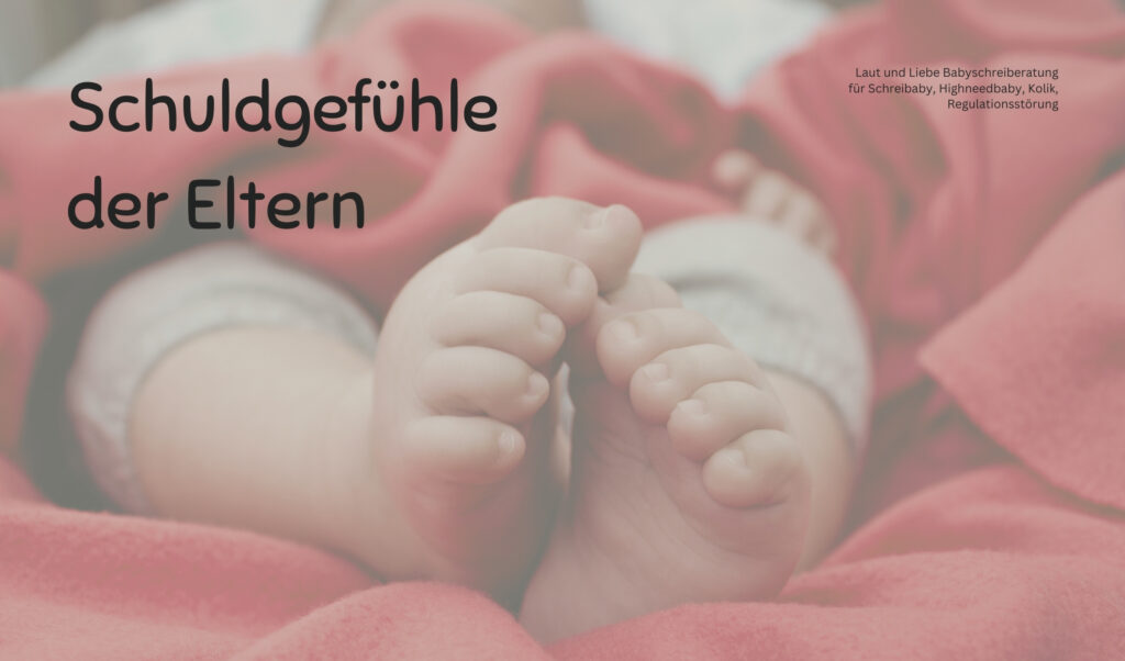 Schuldgefühle der Eltern. Was ist ein intensives Baby? Laut und Liebe Babyschreiberatung für Schreibaby, Highneedbaby, Regulationsstörung, Dreimonatskoliken.