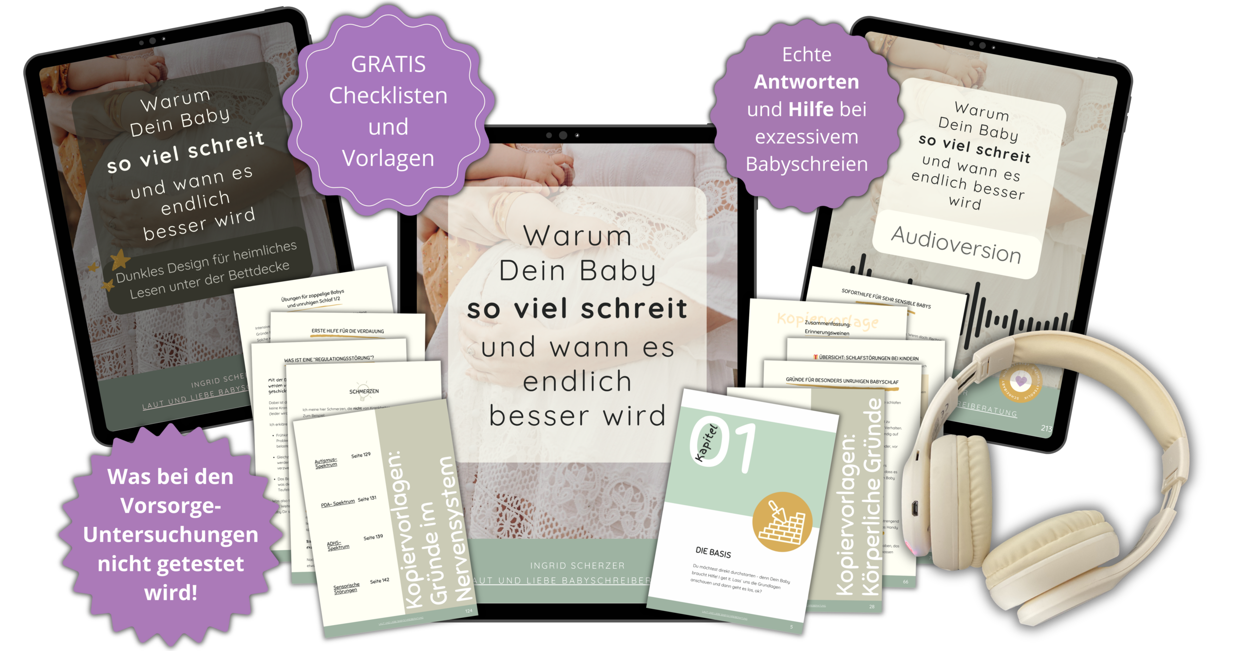 Warum Dein Baby so viel schreit und wann es endlich besser wird. Laut und Liebe Schreibaby, Highneedbaby, Regulationsstörung, Anpassungsstörungen, Kolik.